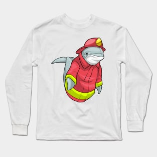 Dolphin Firefighter Fire department Long Sleeve T-Shirt